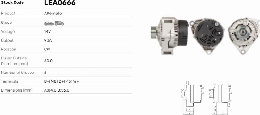 LE Part LEA0666 - Alternateur cwaw.fr