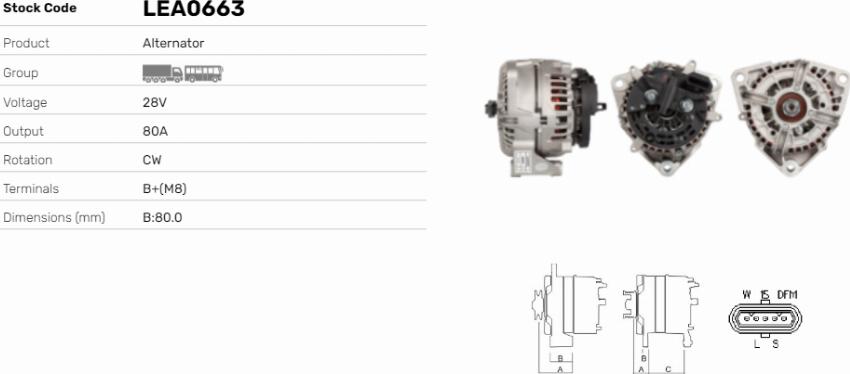 LE Part LEA0663 - Alternateur cwaw.fr