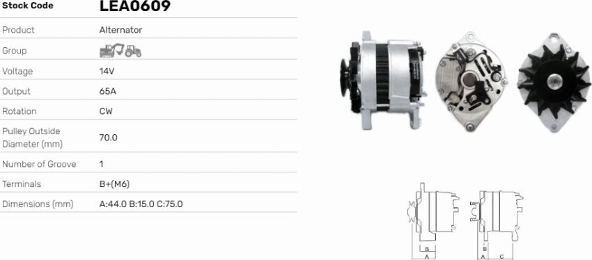 LE Part LEA0609 - Alternateur cwaw.fr