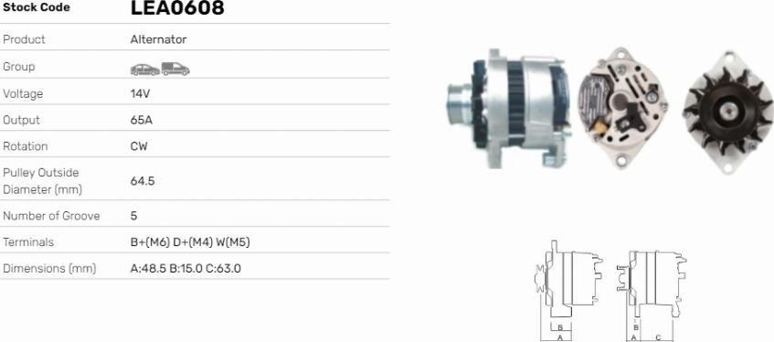 LE Part LEA0608 - Alternateur cwaw.fr