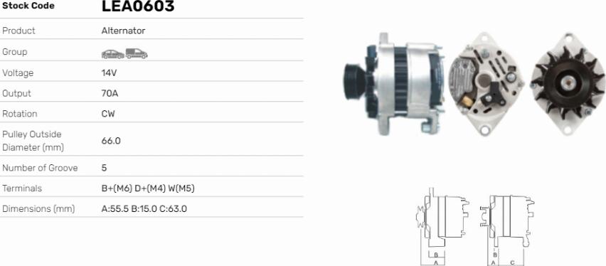 LE Part LEA0603 - Alternateur cwaw.fr