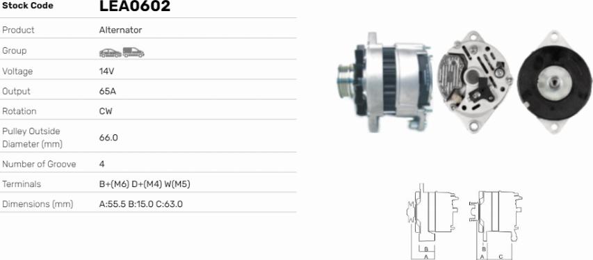 LE Part LEA0602 - Alternateur cwaw.fr