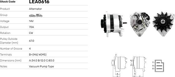LE Part LEA0616 - Alternateur cwaw.fr