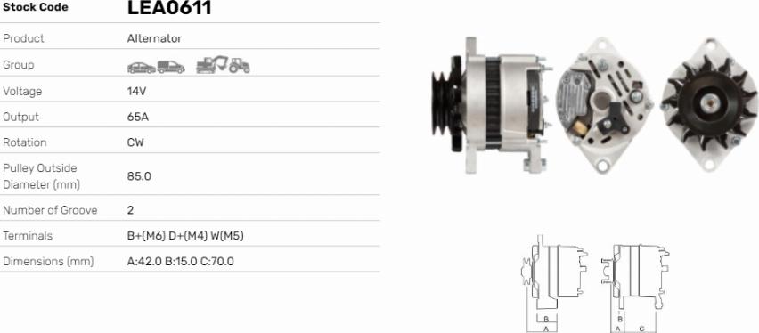 LE Part LEA0611 - Alternateur cwaw.fr