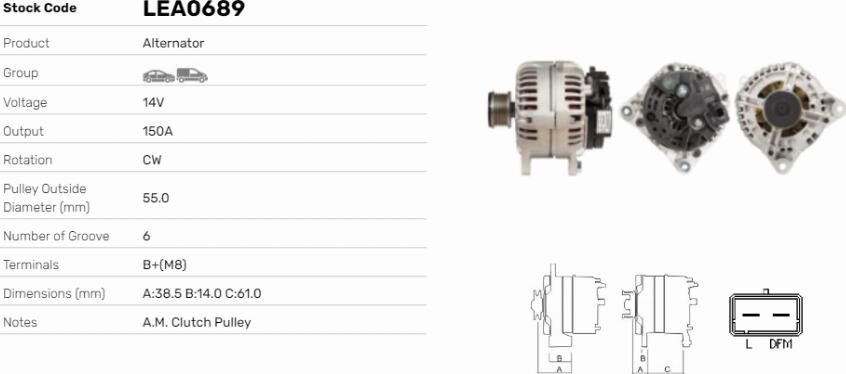 LE Part LEA0689 - Alternateur cwaw.fr