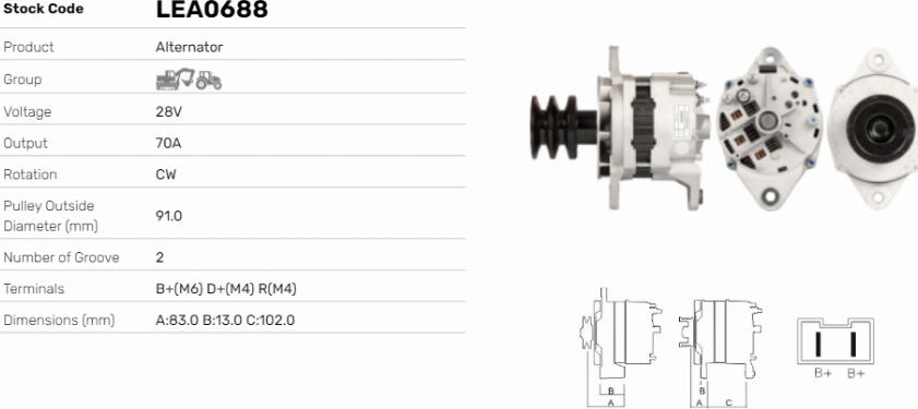 LE Part LEA0688 - Alternateur cwaw.fr