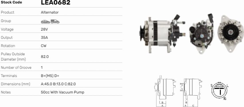 LE Part LEA0682 - Alternateur cwaw.fr