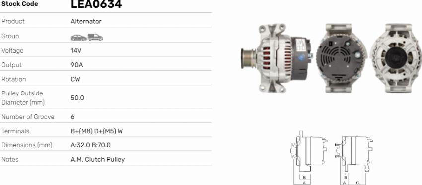 LE Part LEA0634 - Alternateur cwaw.fr