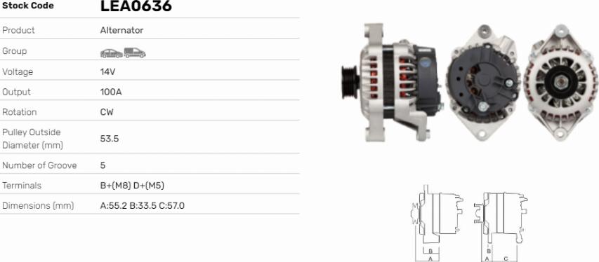 LE Part LEA0636 - Alternateur cwaw.fr