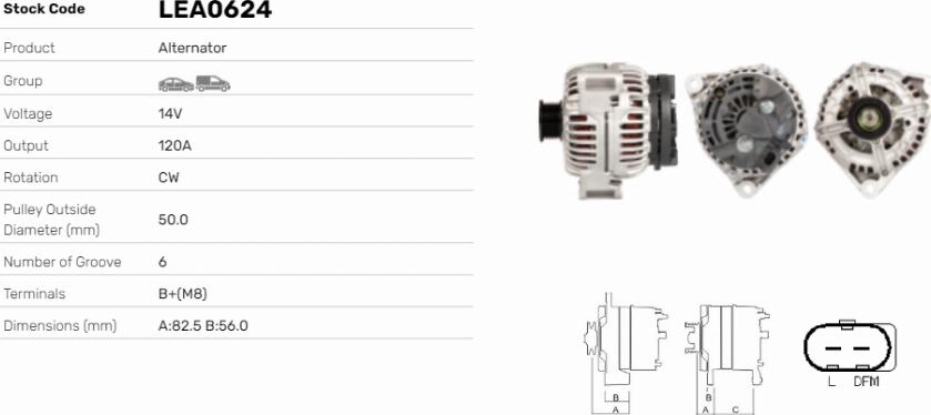 LE Part LEA0624 - Alternateur cwaw.fr