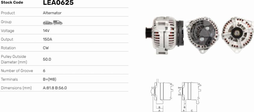 LE Part LEA0625 - Alternateur cwaw.fr