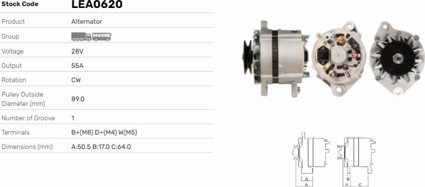 LE Part LEA0620 - Alternateur cwaw.fr