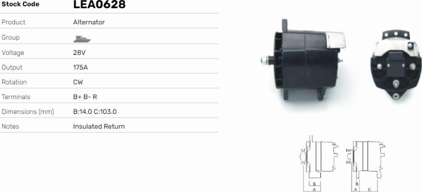 LE Part LEA0628 - Alternateur cwaw.fr