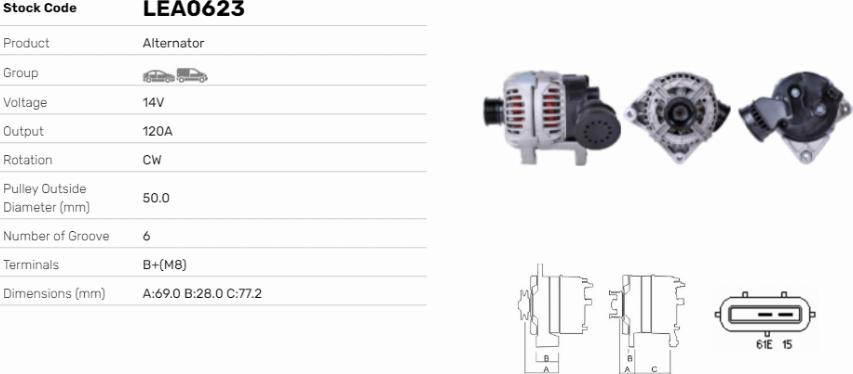 LE Part LEA0623 - Alternateur cwaw.fr