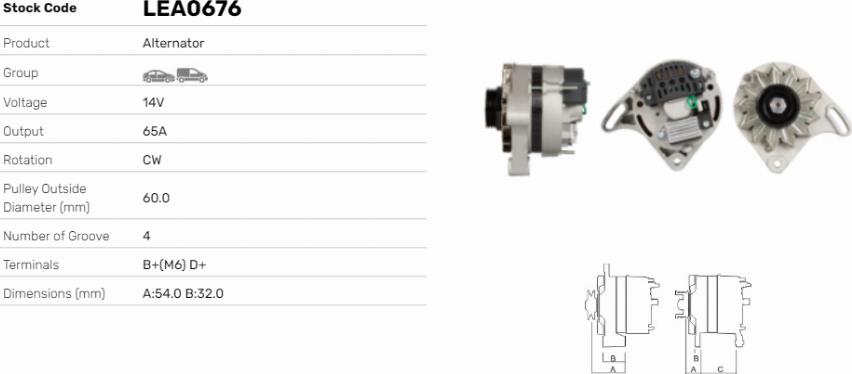 LE Part LEA0676 - Alternateur cwaw.fr
