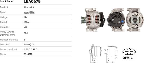 LE Part LEA0678 - Alternateur cwaw.fr