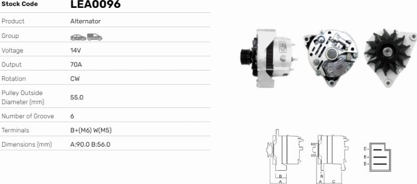 LE Part LEA0096 - Alternateur cwaw.fr