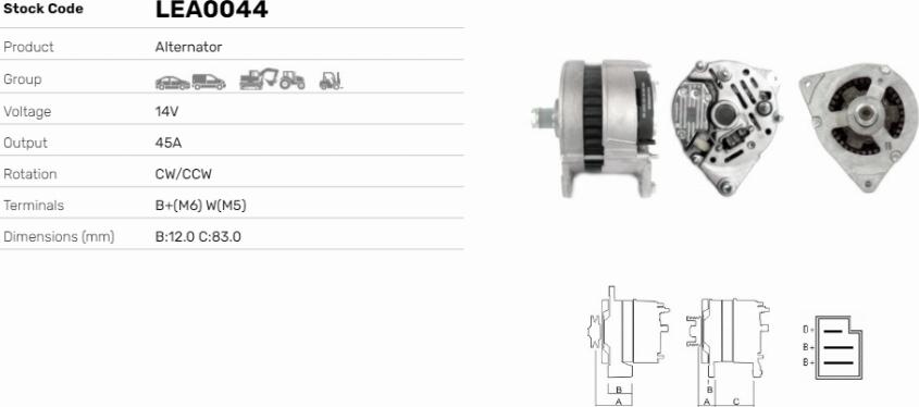 LE Part LEA0044 - Alternateur cwaw.fr