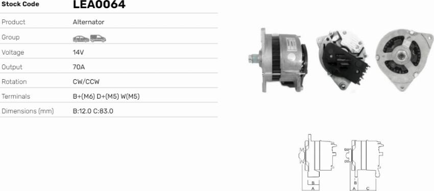 LE Part LEA0064 - Alternateur cwaw.fr