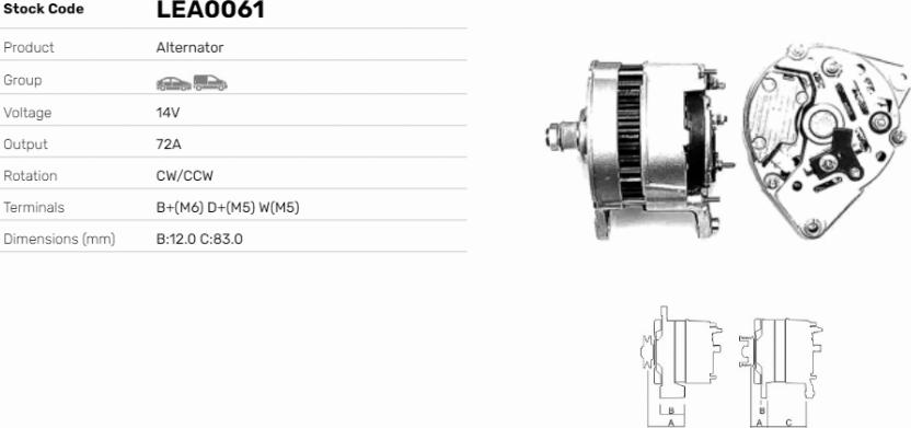 LE Part LEA0061 - Alternateur cwaw.fr