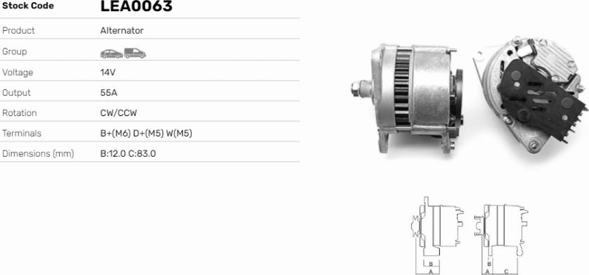 LE Part LEA0063 - Alternateur cwaw.fr