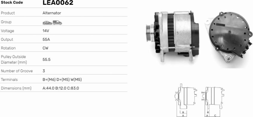 LE Part LEA0062 - Alternateur cwaw.fr