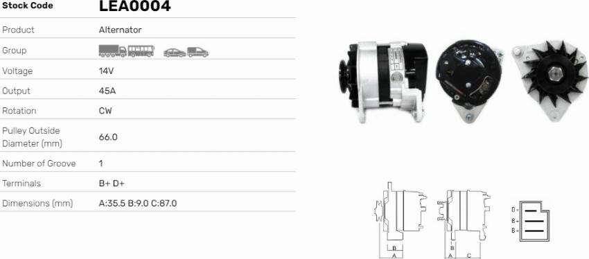 LE Part LEA0004 - Alternateur cwaw.fr