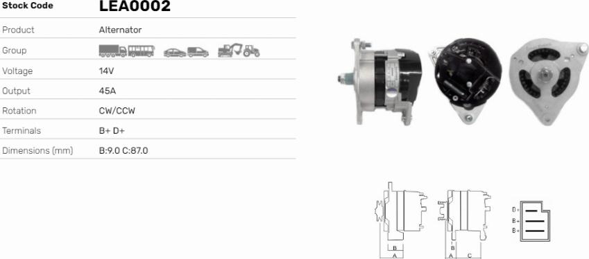 LE Part LEA0002 - Alternateur cwaw.fr