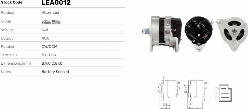 LE Part LEA0012 - Alternateur cwaw.fr