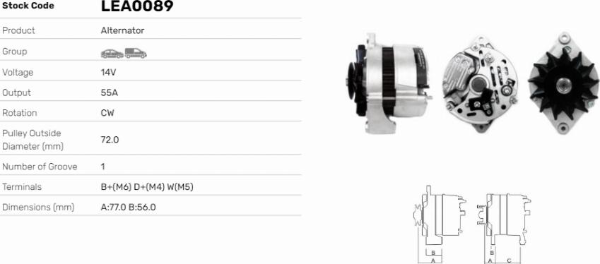 LE Part LEA0089 - Alternateur cwaw.fr