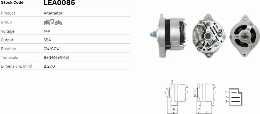 LE Part LEA0085 - Alternateur cwaw.fr