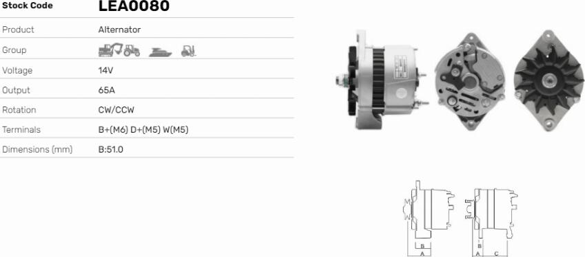 LE Part LEA0080 - Alternateur cwaw.fr