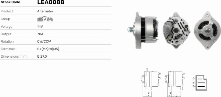 LE Part LEA0088 - Alternateur cwaw.fr