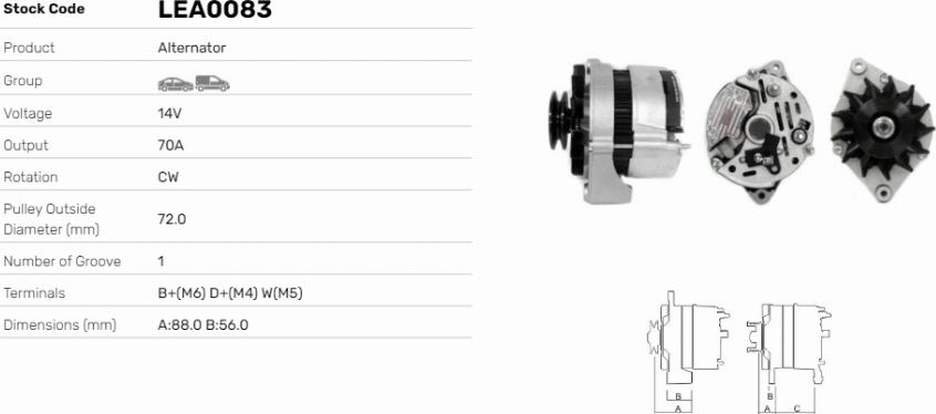 LE Part LEA0083 - Alternateur cwaw.fr