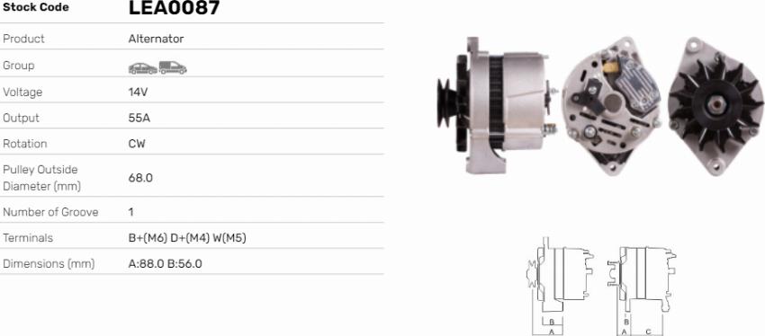 LE Part LEA0087 - Alternateur cwaw.fr