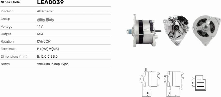LE Part LEA0039 - Alternateur cwaw.fr