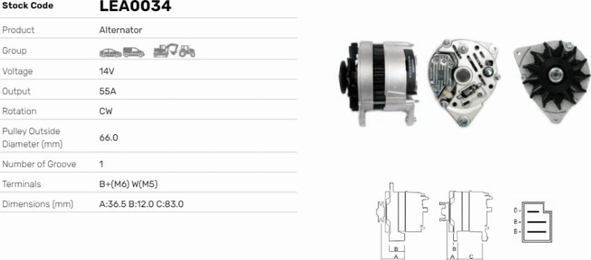 LE Part LEA0034 - Alternateur cwaw.fr