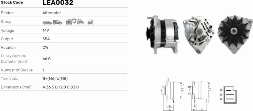 LE Part LEA0032 - Alternateur cwaw.fr