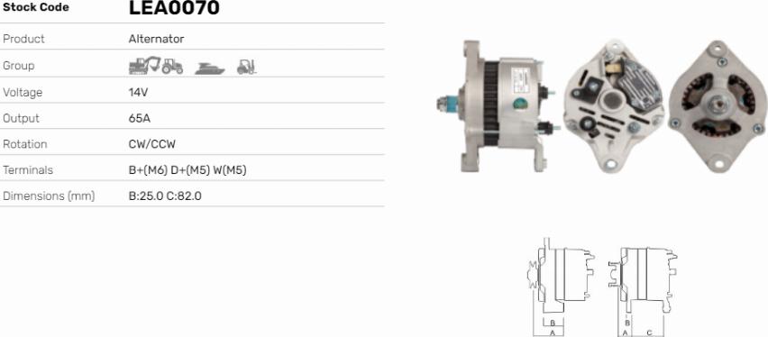 LE Part LEA0070 - Alternateur cwaw.fr