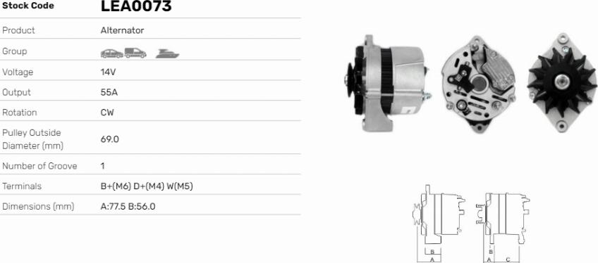 LE Part LEA0073 - Alternateur cwaw.fr