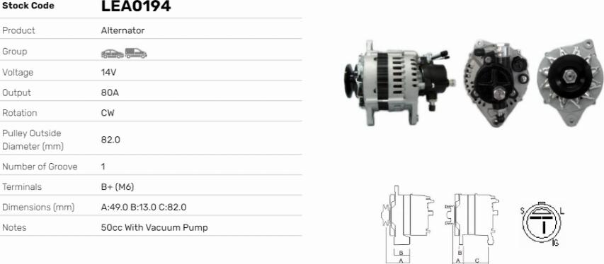 LE Part LEA0194 - Alternateur cwaw.fr