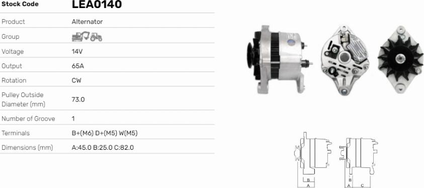 LE Part LEA0140 - Alternateur cwaw.fr