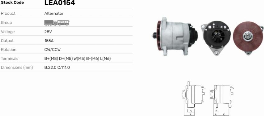 LE Part LEA0154 - Alternateur cwaw.fr