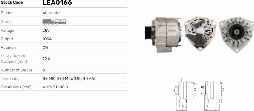 LE Part LEA0166 - Alternateur cwaw.fr