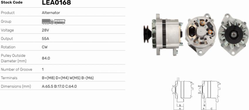 LE Part LEA0168 - Alternateur cwaw.fr