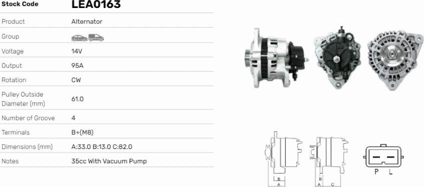 LE Part LEA0163 - Alternateur cwaw.fr