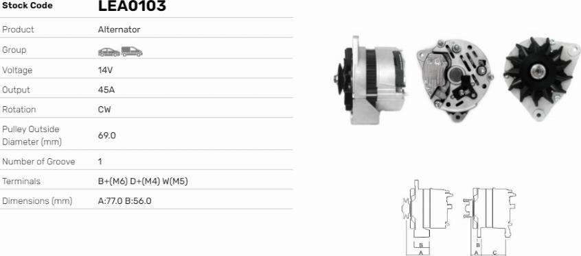 LE Part LEA0103 - Alternateur cwaw.fr