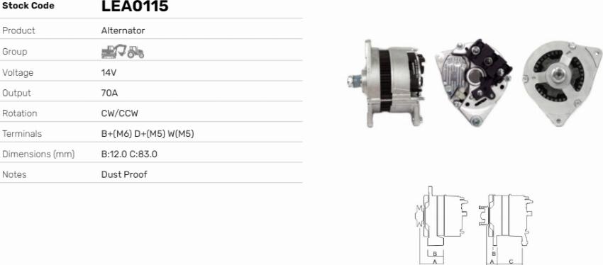 LE Part LEA0115 - Alternateur cwaw.fr