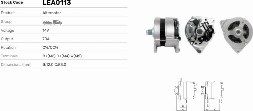 LE Part LEA0113 - Alternateur cwaw.fr