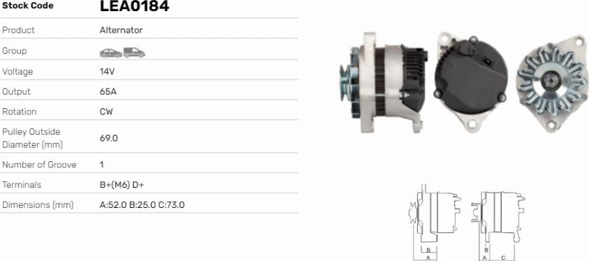 LE Part LEA0184 - Alternateur cwaw.fr